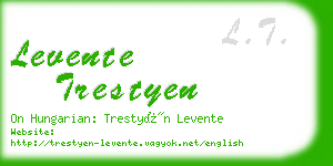 levente trestyen business card